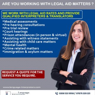 Role of Language Interpreters & Solicitors in Legal Aid work
